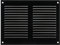 200x150mm Metal Schwarz Lüftungsgitter mit Insektenschutz - Gitter für Belüftung - Abluftgitter
