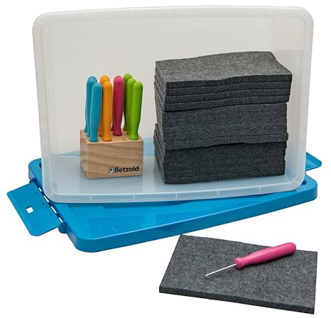 Betzold Prickel-Set in der Box – Prickelnadeln & Prickelunterlage | Prickeln, Feinmotorik, Basteln, Kreativmaterial