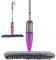 ED ltd. Microfibre Mop Rotatable Flat Spray Floor Mop Double-Sided Reusable Dust Pad Wet Dry Cleaning For Laminate Wood Tiles Kitchen Bathroom (Purple)