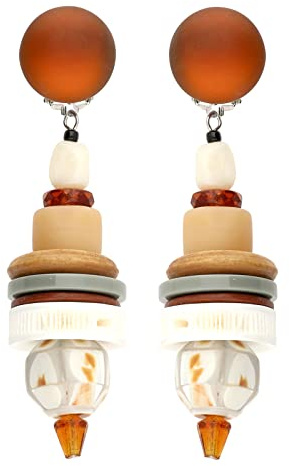 langani Ohrclips Rio, Designer Schmuck, Nickelfreie Clipmechanik, Handgefertigt Seit 1952