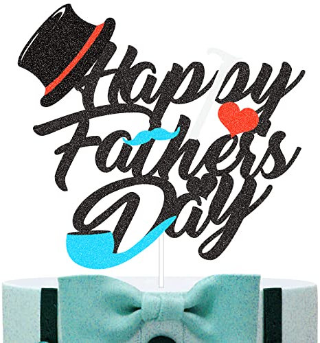 Happy Father's Day Cake Toppers, Cake Topper Papa, Geburtstag Tortenstecker, Happy Vatertag Kuchen Dekorationen für Best Dad Vatertag Themen party Supplies