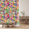 funlife Peel and Stick Wallpaper Decals, Self Adhesive Furniture Sticker, Contact Paper with Back Adhesive for Wall, Drawer, Urban Pinkish Colorful Flower