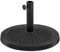 COSTWAY Pied de Parasol φ49,5CM 15 KG, Pied de Parasol en Résine avec Bouton Rotatif, Résistant aux Intempéries, pour Poteaux de Parasol 38/48 mm