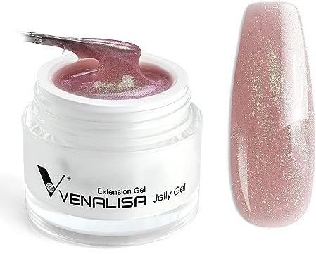 VENALISA Glitzer Pearl Jade Builder Nail Gel 50g Aufbaugel Nagelverlängerungs Gel Kit Nail Art Maniküre UV nagellack für Nägel Reparatur-Verstärkungsverlängerung