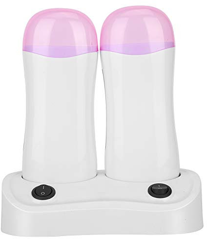 Roll On Wax Kit Roll On Wax Heater, 21 × 13 × 13 Doppelkartuschen, Wachs, Haarentfernungsgerät, EU-Stecker, 220 V