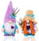 2 Stück Lavendel-Zwerg-Plüsch, Lavendel-schwedische Zwerg-Dekorationen, Valentinstag-Tablett, Tomte-Plüsch-Dekor, Gefüllter Lavendel-Bauernhaus-Zwerg für Zuhause, Sommer-Tablett-Dekor(Lila)