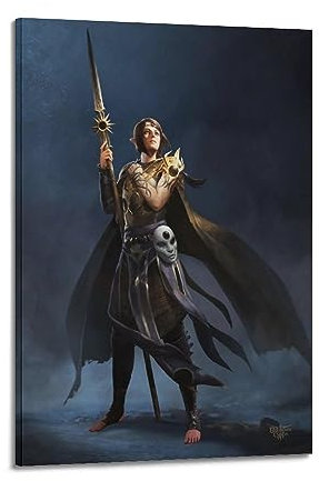 VZRSQZK Game Baldur's Gate 3 Shar's Shadow Heart Priester Poster Poster Dekorative Malerei Leinwand Wandposter und Kunstdruck Modern Familie Schlafzimmer Dekor Poster 60 x 90 cm