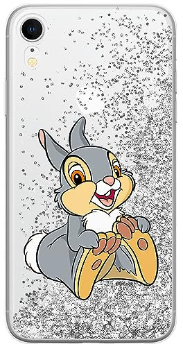 ERT GROUP Handyhülle für Apple iPhone XR Original und offiziell Lizenziertes Disney Muster Thumper 002 optimal an die Form des Handy angepasst, mit Glitter Overflow Effekt