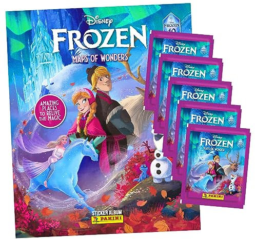 Panini Die Eiskönigin Sticker - Frozen Reise voller Wunder (2023) - 1 Album + 5 Tüten Sammelsticker