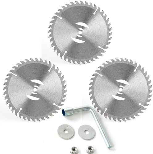 Rasentrimmer-Klingenköpfe – 15,2 cm Sägeblätter Blende 8 mm, Metallschneiderklingen, Ersatz geeignet für die meisten elektrischen Unkrautvernichter, Saitenloser Unkrautfresser, 3 Stück