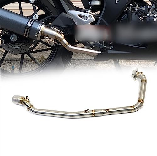 ZIAYI Escape De Motocicleta De 51mm De Acero Inoxidable Antideslizante para Suzuki GSXS150 GSX150R GSXR150 Silenciador Redondo De Tubo Medio Delantero Todo El Año