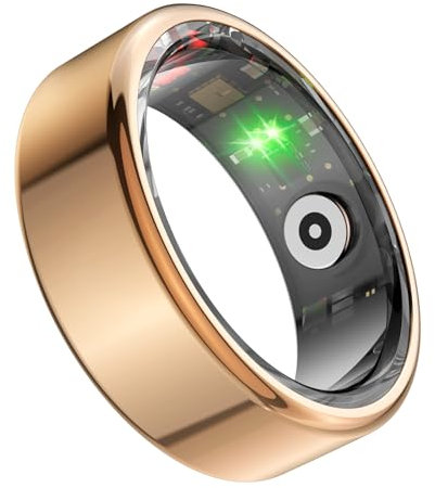 ASHATA Smart Ring Tracker, Fitness Tracker Smart Ring, Smart Rings für Männer und Frauen BT Electric Book Page Turning Music Control Kamera Fernbedienung für Android für