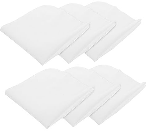 COLLBATH 6pcs Bulk Muslin Cloths for Cooking Reusable Cheese Cloths Strainer Dye Odorless for Tea Wine Juice