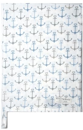 Krasilnikoff Geschirrtuch KW11611 - Anchor, Multi
