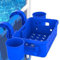 Generico Cestino Portaoggetti da Piscina, per Piscina Fuori Terra, Portabicchieri per Piscina Contenitore Multifunzione Portabevande per Occhiali, Protezione Solare, Bevande