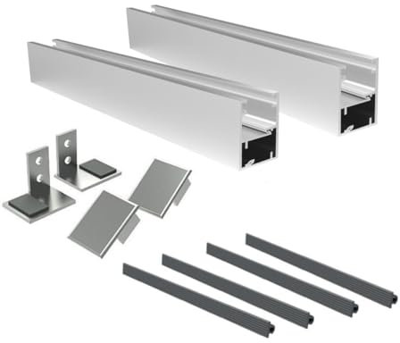 Sellon24® Aluminium Französischer Balkon ALU Geländer Fenstergitter Natural Elox (GS/FRB10-110-ZK-N-E)