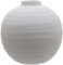 Huge 28cm Matt White Ceramic Vase Plant Pot - Stone Effect Scandi Style