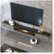 TV Schrank Hängend 70,5''/78,7''/86,6'' schwebendes TV-Regal for unter dem Fernseher, schwebender TV-Ständer aus Holz mit Schiefer-Tischplatte for Fernseher, wandmontierter Medienkonsolen-TV-Ständer m