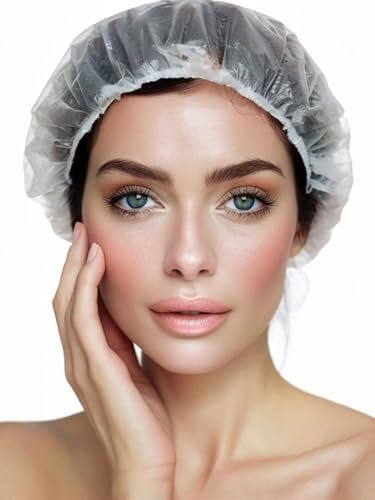 Disposable Shower Caps, 100pcs, Multiple uses