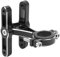 ZAWELIYO Adaptateur de Porte-bidon Double pour Vélo, Support de Montage pour Porte-Bouteille de Vélo en Alliage D'aluminium Rotatif à 360 ° pour Guidon de 21 à 31,8 Mm
