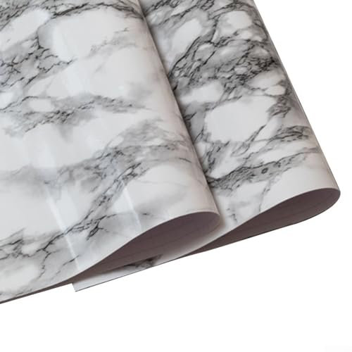 HOHOVYVY Self-Adhesive Marble Wallpaper Waterproof Oil Resistant for Kitchen Furniture Renovation 40 cm x 10 m (Landscape Stone)