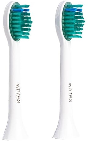 Whites Beaconsfield Replacement Toothbrush Heads - 2 Pack, Compatible with Whites Sonic LED Electric Toothbrush - Updated Design, Precision Clean, Easy to Replace, Long-Lasting Performance