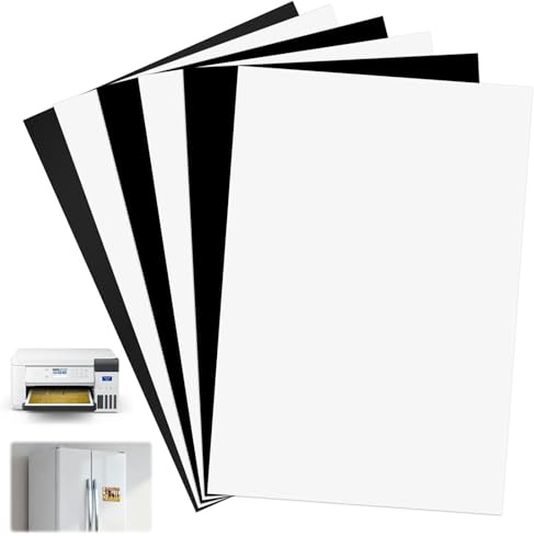 6 Stück Magnetisches Bedruckbares,15x21CM PapierMattes Magnetpapier | Kühlschrankmagnetfolie,Bedruckbares Magnetpapier,Magnetische Rückseite,Magnet Papier mit Gängigem Inkjet Drucker Bedruckbar