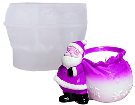 Jardinera de cemento - Molde de fundición de yeso | Silicona flexible con textura artística, herramientas de fundición reutilizables para temas de fiestas, lecciones de arte, regalos navideños y creac