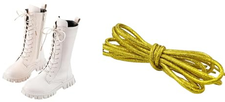 Stivali da ragazza a gambo lungo, classici antiscivolo, in morbida pelle PU, alla moda, tinta unita, con suola antiscivolo, eleganti stivali da principessa, stivali alti al ginocchio, bianco, 32 EU
