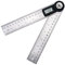 360 Grad 2-in-1 Winkel-Sucher Winkelmesser-Messgerät Digital-Lineal 7 Zoll / 200mm (20cm) Lineal für Bauherren Handwerker, Handwerker, Tischler, DIY Werkzeuge Bausatz, Bau, Holzbearbeitung