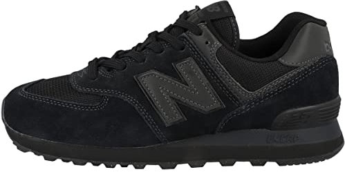 New Balance NB 574, Sneakers Uomo, Nero Triple Black Ete, 43 EU