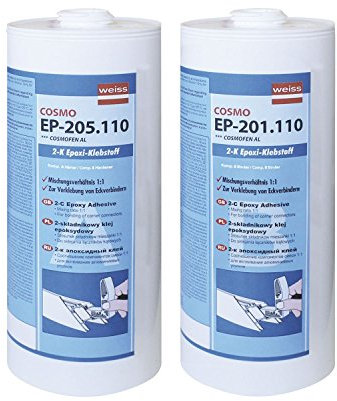 COSMO EP-200.110 2K-Eckwinkelklebstoff 2 x 1000ml grau