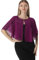 Chiffon Capelet Damen Weiche Umhänge Schals und Wraps für Abendkleid Hochzeit Cape Cover Up, Fuchsia, Einheitsgröße