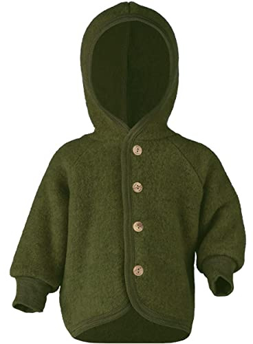 Engel Baby Jacke mit Kapuze Wollfleece