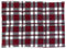 Cuscino termico con farro bio 40x30cm 6 compartimenti - flanella rosso a quadri e borgogna - Cuscino riscaldante nel microonde o nel forno e cuscino nel refrigerante