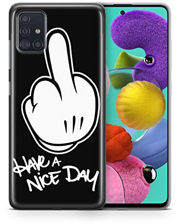 König Design Coque de protection arrière en silicone pour téléphone portable Huawei Mate 20 Lite, anti-chute, avec inscription « Have a Nice Day »