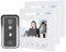01 02 015 Kit de Videoportero, Sistema de Intercomunicación por Video, Sistema de 2 Cables, 3 Monitores, Compatible con Intercomunicador Manos Libres para Videovigilancia en el Hogar, para