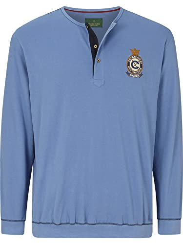 Charles Colby Herren Sweatshirt Earl Quillans Casual Sweater blau, 2XL (XXL) - 60/62