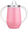 Varsany Baby Sippy Cup for Toddlers - BPA-Free Stainless Steel Double Walled - Free Flow Sippy Cup - Easy Transition - Pink