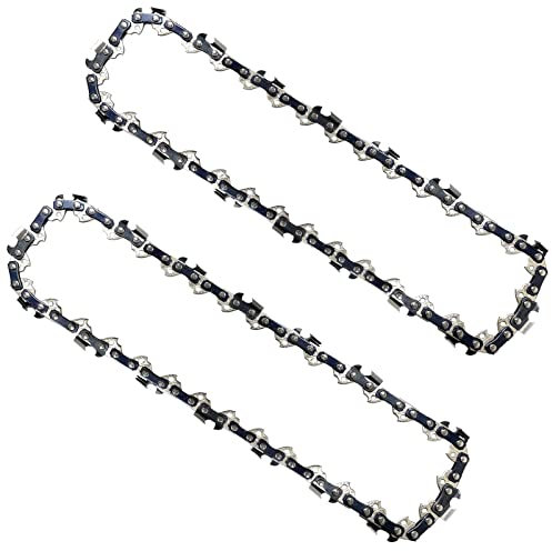 Opuladuo 2PC 8 Inch Polesaw Chain Replacement for Greenworks 20102 (A), 20302, 20352, 20642, 20672, PS40B00-3/8 - .050 - 33 Drive Links