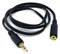 DRUT 1m 3.5mm to 3.5mm Stereo Audio Extension Cable Lead Male to Female Gold Connectors 3.3ft Black