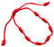 Bracelet Tibétain à 7 noeuds Cordon Rouge réglable Corde Cheville Bracelet Fait Main Bijoux Accessoire pour Homme et Femme Bonne Chance Marla Créations (Rouge)