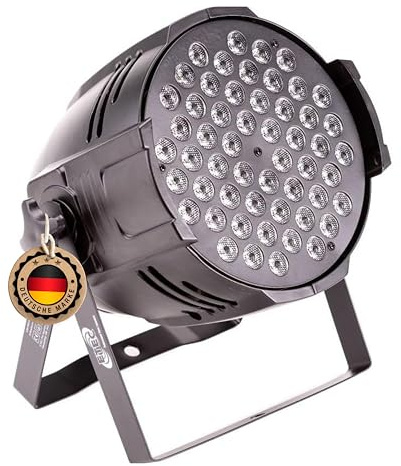 ETEC Professional LED PRO PAR 54x3 Watt RGBW PAR Scheinwerfer Disco Party Effekt Spot DJ DMX Floorspot Bühnenscheinwerfer Veranstaltung Beleuchtung Show Farbmischung