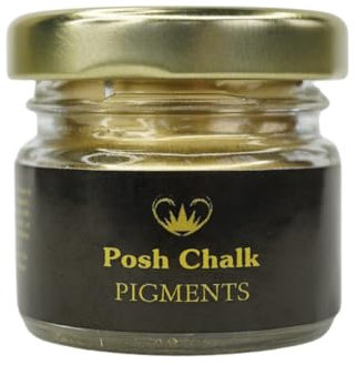 Posh Chalk PC0201 Pigment Powder- Byzantine Gold 30ml - Vibrant Color Mix - DIY Craft, Upcycling, Art - Wood, Glass, Metal, Fabric - Indoor + Outdoor Use – High Coverage - Customizable