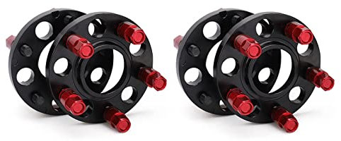 IITA Für F-Serie F30 F32 F33 F80 F10 Für M3 Für M4 Für M5 Für M6 Nabenzentrische Distanzscheiben 20 Mm 5 X 120 Mm 72,56 Mm CB M14 * 1,25 Schraube 4 STK Distanzscheibe Räder (Color : Rot)