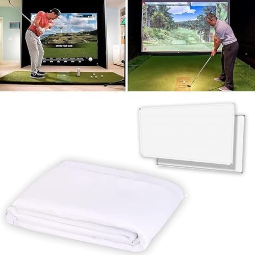 ylpddmm Golf Simulator Impact Screen,Golf Launch Monitors,Impact Screen Display Projector Screen for Golf Training,Golf ProScreen