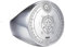 PAURO Herren Damen Edelstahl Hochglanzpolierter 12 Sternbilder Horoskop Sternzeichen Runder Ring Silber Löwe Größe 68 (21.6)