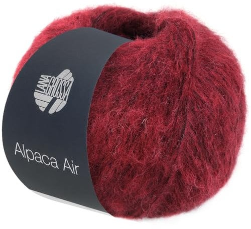 LANA GROSSA Alpaca Air | Leichtes Alpaka-Schlauchgarn | Handstrickgarn aus 62% Alpaka (Baby), 27% Polyamid & 11% Schurwolle (Merino Fein) | 50g Wolle zum Stricken & Häkeln | 140m Garn 20