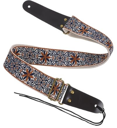 WHAMVOX Verstellbarer Gitarrengurt Für Die Schulter Breiter Gitarrengurt Echte Nieten Für Akustik- Und E-gitarren