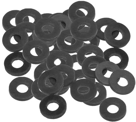 PATIKIL Joint Plat En Caoutchouc M10, Lot De 100, Diamètre Intérieur 10 mm, Diamètre Extérieur 22 mm, Épaisseur 3 mm, Rondelle D'étanchéité Pour Robinet, Boulon De Fixation, Noir